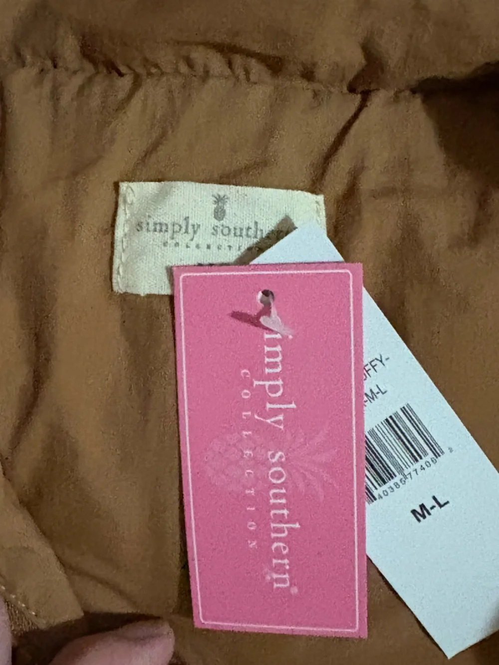 Simply Southern Puffer Vest‎ Womens M/L Quilted Full Zip Collared Warm NWT